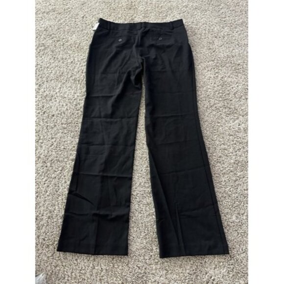 BCX Pants Juniors' Size 15 Black Bootcut Trouser Pants Work Wear Casual Faux - Picture 12 of 13